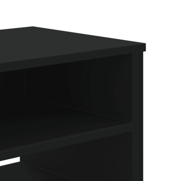 vidaXL Έπιπλο Τηλεόρασης Μαύρο 180x34x41cm από Επεξεργ. Ξύλο