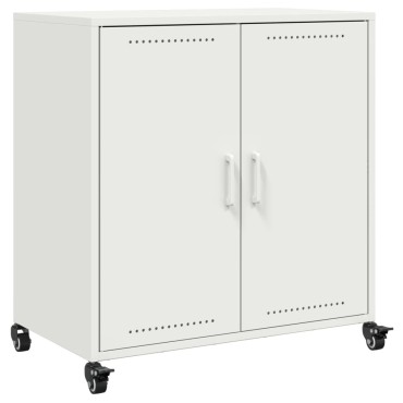 vidaXL Ντουλάπι Λευκό 68x39x72cm από Χάλυβα 1 τεμ.