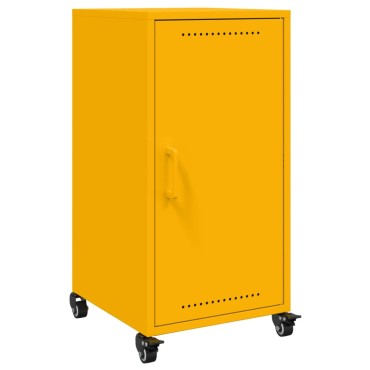 vidaXL Ντουλάπι Μουσταρδί 36x39x72cm από Ατσάλι 1 τεμ.