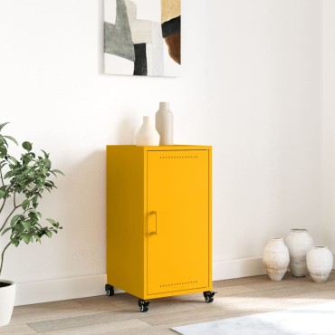vidaXL Ντουλάπι Μουσταρδί 36x39x72cm από Ατσάλι 1 τεμ.