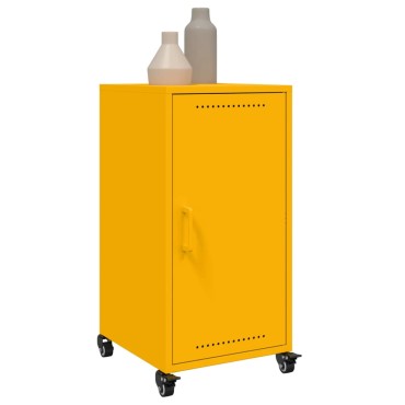 vidaXL Ντουλάπι Μουσταρδί 36x39x72cm από Ατσάλι 1 τεμ.