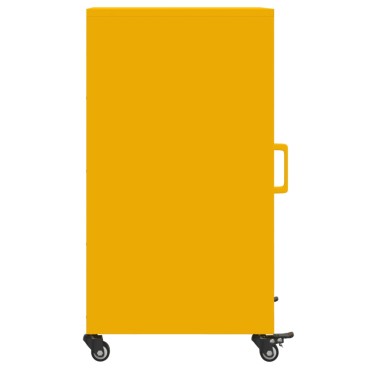 vidaXL Ντουλάπι Μουσταρδί 36x39x72cm από Ατσάλι 1 τεμ.