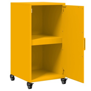 vidaXL Ντουλάπι Μουσταρδί 36x39x72cm από Ατσάλι 1 τεμ.