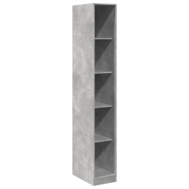 vidaXL Ντουλάπα Γκρι Σκυρ. 30x50x200cm από Επεξεργασμένο Ξύλο 1 τεμ.