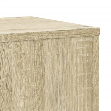vidaXL Βάσεις Φυτών 2 Τεμ. Sonoma Δρυς 30x30x50 εκ. Επεξεργασμένο Ξύλο