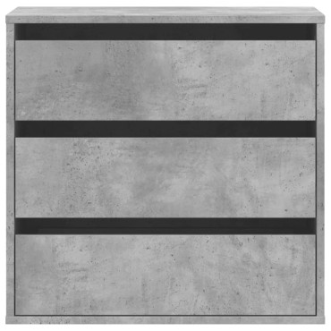 vidaXL Συρταριέρα Γκρι Σκυροδέματος 60x41x58cm Επεξεργ. Ξύλο 1 τεμ.