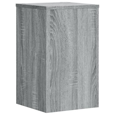 vidaXL Βάσεις Φυτών 2 Τεμ. Γκρι Sonoma 30x30x50 εκ. Επεξεργασμένο Ξύλο
