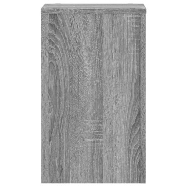 vidaXL Βάσεις Φυτών 2 Τεμ. Γκρι Sonoma 30x30x50 εκ. Επεξεργασμένο Ξύλο