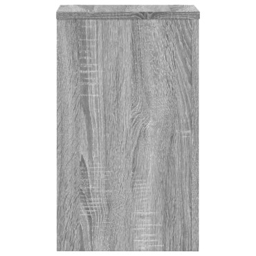vidaXL Βάσεις Φυτών 2 Τεμ. Γκρι Sonoma 30x30x50 εκ. Επεξεργασμένο Ξύλο