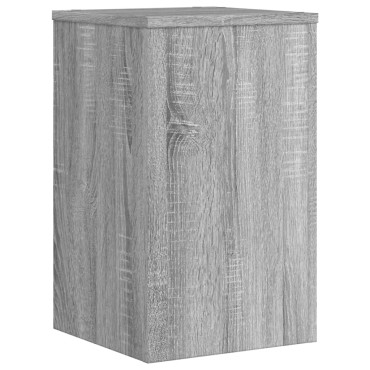 vidaXL Βάσεις Φυτών 2 Τεμ. Γκρι Sonoma 30x30x50 εκ. Επεξεργασμένο Ξύλο