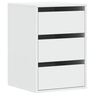 vidaXL Συρταριέρα Γωανική Λευκή 40x41x58cm από Επεξεργασμένο Ξύλο 1 τεμ.