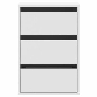 vidaXL Συρταριέρα Γωανική Λευκή 40x41x58cm από Επεξεργασμένο Ξύλο 1 τεμ.