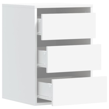 vidaXL Συρταριέρα Γωανική Λευκή 40x41x58cm από Επεξεργασμένο Ξύλο 1 τεμ.