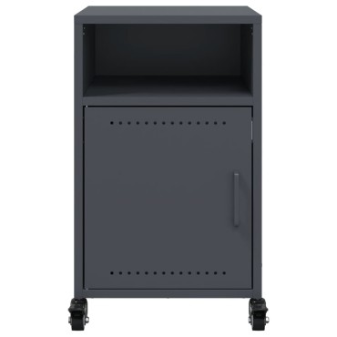 vidaXL Κομοδίνα 2 τεμ. Ανθρακί 36x39x59cm από Χάλυβα