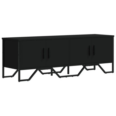 vidaXL Έπιπλο Τηλεόρασης Μαύρο 122x34x41cm Επεξεργασμένο Ξύλο