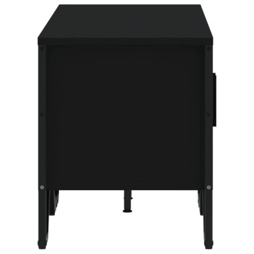 vidaXL Έπιπλο Τηλεόρασης Μαύρο 122x34x41cm Επεξεργασμένο Ξύλο