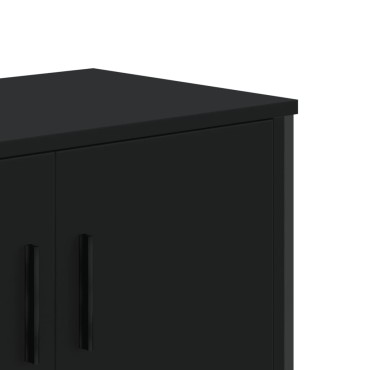 vidaXL Έπιπλο Τηλεόρασης Μαύρο 122x34x41cm Επεξεργασμένο Ξύλο