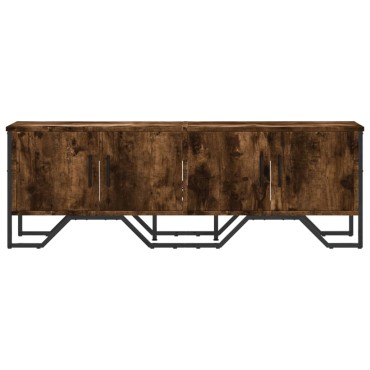 vidaXL Έπιπλο Τηλεόρασης Καπνιστή Δρυς 122x34x41cm Επεξεργασμένο Ξύλο