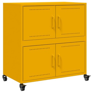 vidaXL Ντουλάπι Μουσταρδί 68x39x72cm από Ατσάλι 1 τεμ.