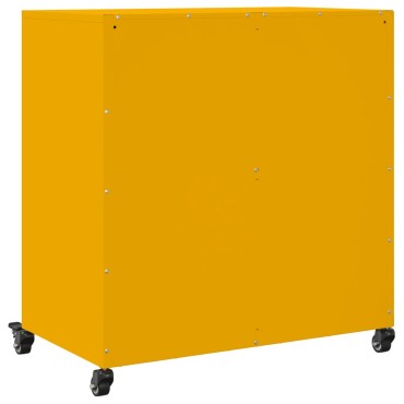 vidaXL Ντουλάπι Μουσταρδί 68x39x72cm από Ατσάλι 1 τεμ.