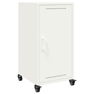 vidaXL Μπουφές Λευκός 36x39x72cm από Ατσάλι 1 τεμ.