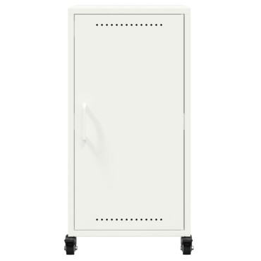 vidaXL Μπουφές Λευκός 36x39x72cm από Ατσάλι 1 τεμ.