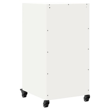 vidaXL Μπουφές Λευκός 36x39x72cm από Ατσάλι 1 τεμ.
