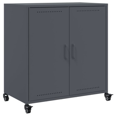 vidaXL Μπουφές Ανθρακί 68x39x72cm από Ατσάλι 1 τεμ.