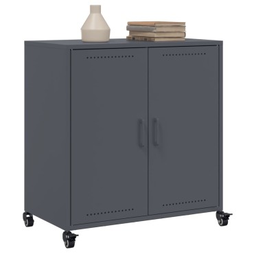 vidaXL Μπουφές Ανθρακί 68x39x72cm από Ατσάλι 1 τεμ.