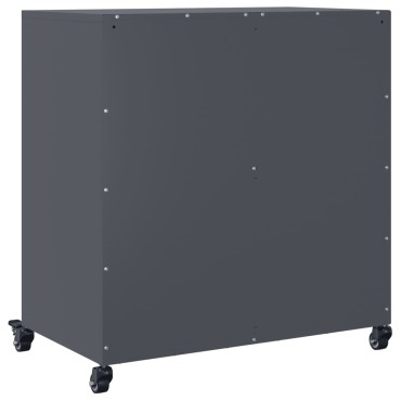 vidaXL Μπουφές Ανθρακί 68x39x72cm από Ατσάλι 1 τεμ.