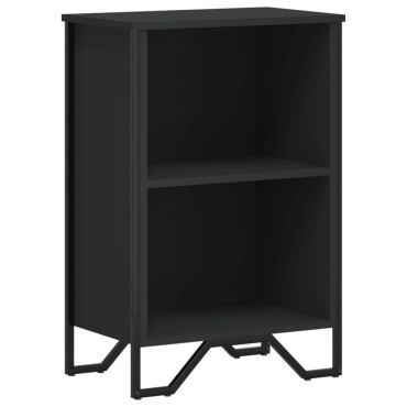vidaXL Βιβλιοθήκη Μαύρη 50x31x74,5cm από Επεξεργασμένο Ξύλο 1 τεμ.
