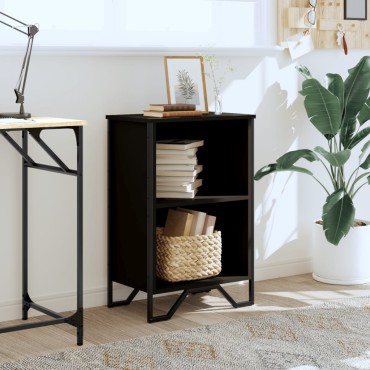vidaXL Βιβλιοθήκη Μαύρη 50x31x74,5cm από Επεξεργασμένο Ξύλο 1 τεμ.