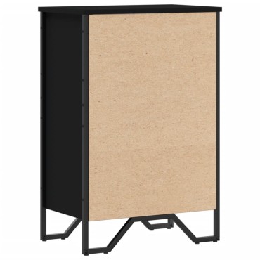 vidaXL Βιβλιοθήκη Μαύρη 50x31x74,5cm από Επεξεργασμένο Ξύλο 1 τεμ.