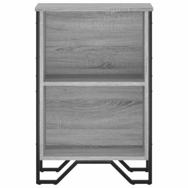 vidaXL Βιβλιοθήκη Γκρι Sonoma 50x31x74,5cm από Επεξεργ. Ξύλο 1 τεμ.