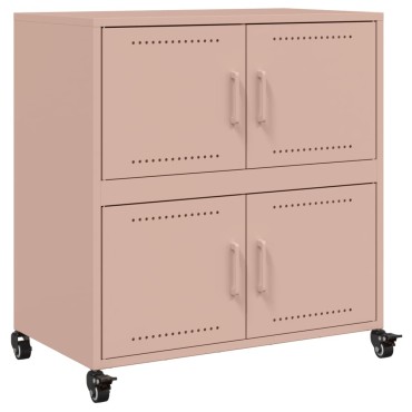 vidaXL Ντουλάπι Ροζ 68x39x72cm από Ατσάλι 1 τεμ.