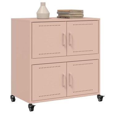 vidaXL Ντουλάπι Ροζ 68x39x72cm από Ατσάλι 1 τεμ.