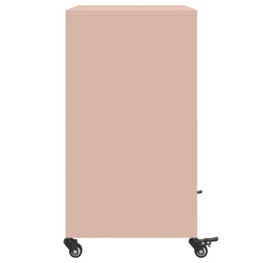vidaXL Ντουλάπι Ροζ 68x39x72cm από Ατσάλι 1 τεμ.