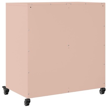 vidaXL Ντουλάπι Ροζ 68x39x72cm από Ατσάλι 1 τεμ.