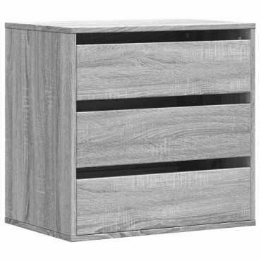 vidaXL Συρταριέρα Γκρι Sonoma 60x41x58cm από Επεξεργ. Ξύλο 1 τεμ.