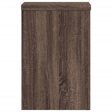vidaXL Βάσεις Φυτών 2 Τεμ. Καφέ Δρυς 25x25x35 εκ. Επεξεργασμένο Ξύλο