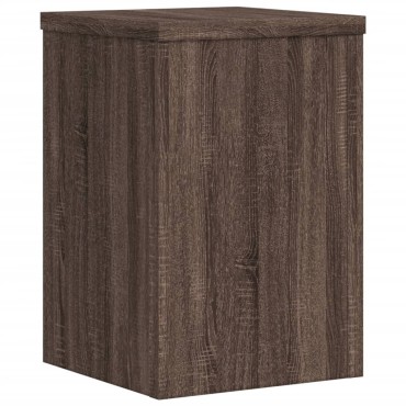 vidaXL Βάσεις Φυτών 2 Τεμ. Καφέ Δρυς 25x25x35 εκ. Επεξεργασμένο Ξύλο