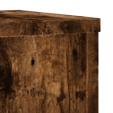 vidaXL Βάσεις Φυτών 2Τεμ. Καπνιστή Δρυς 25x25x35εκ. Επεξεργασμένο Ξύλο