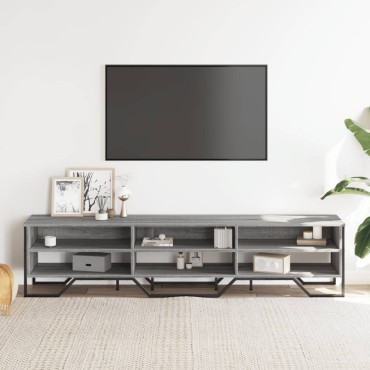 vidaXL Έπιπλο Τηλεόρασης Γκρι Sonoma 180x34x41cm από Επεξεργ. Ξύλο