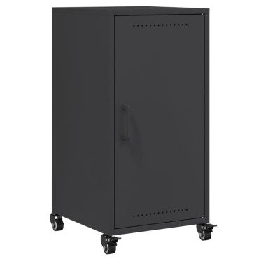vidaXL Ντουλάπι Μαύρο 36x39x72cm από Ατσάλι 1 τεμ.