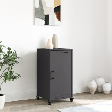 vidaXL Ντουλάπι Μαύρο 36x39x72cm από Ατσάλι 1 τεμ.