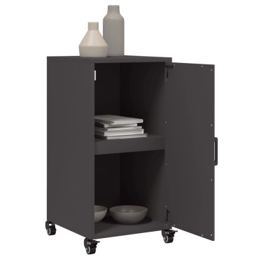 vidaXL Ντουλάπι Μαύρο 36x39x72cm από Ατσάλι 1 τεμ.