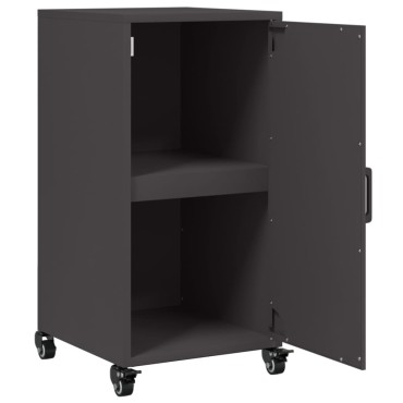 vidaXL Ντουλάπι Μαύρο 36x39x72cm από Ατσάλι 1 τεμ.