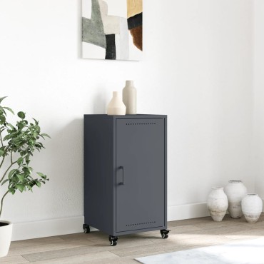 vidaXL Μπουφές Ανθρακί 36x39x72cm από Ατσάλι 1 τεμ.