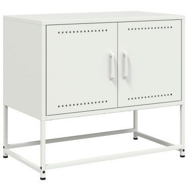 vidaXL Έπιπλο Τηλεόρασης Λευκό 68,5x39x60,5cm από Ατσάλι