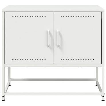 vidaXL Έπιπλο Τηλεόρασης Λευκό 68,5x39x60,5cm από Ατσάλι